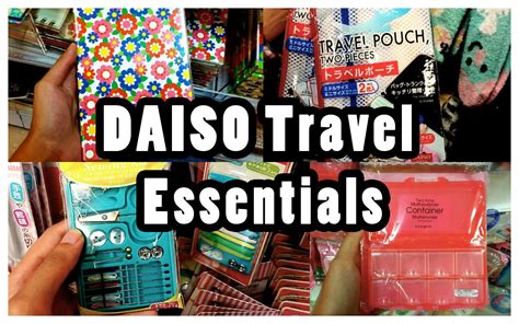 daiso essentials for vacation.